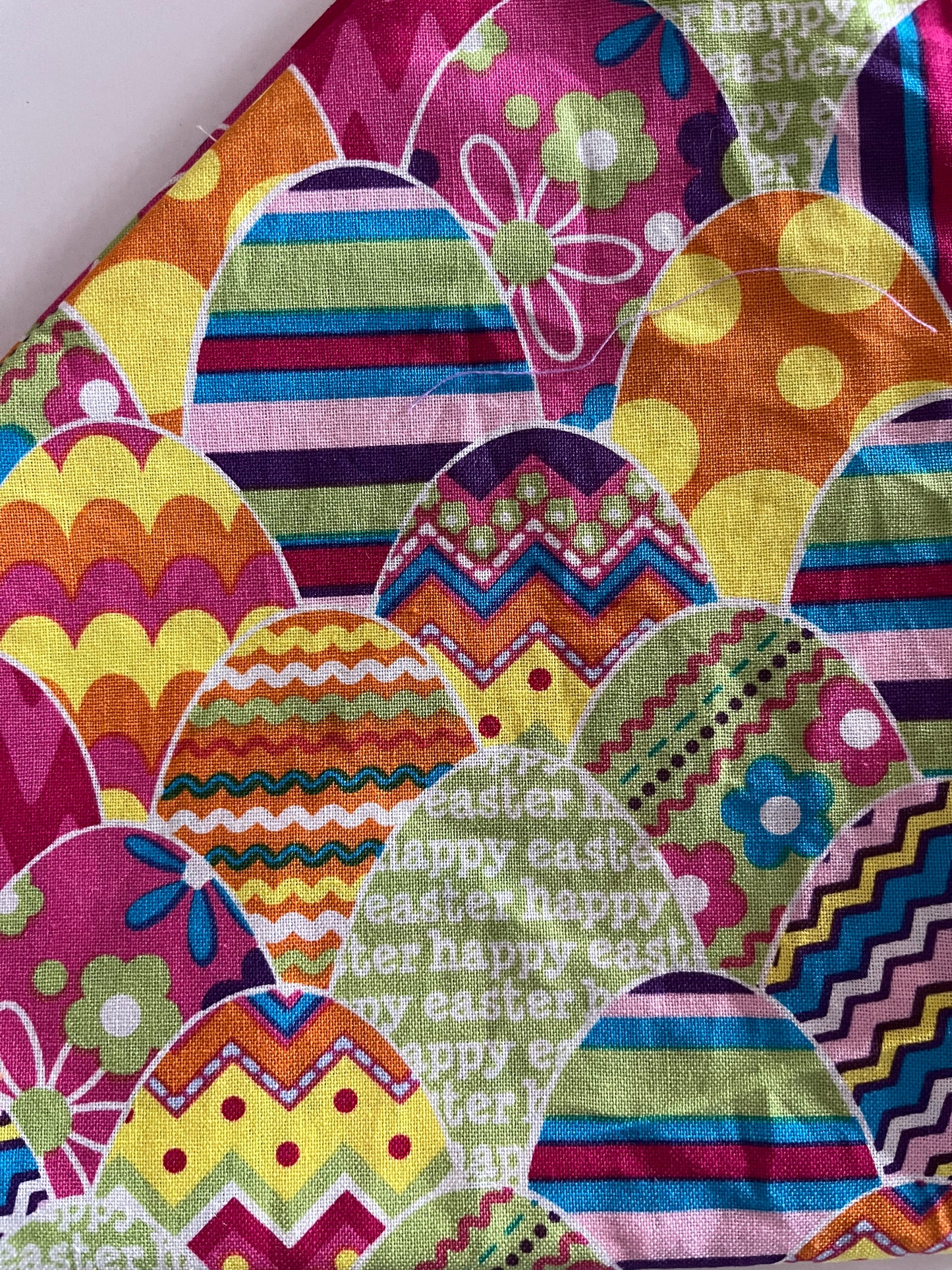 Hand sewn Easter bandana