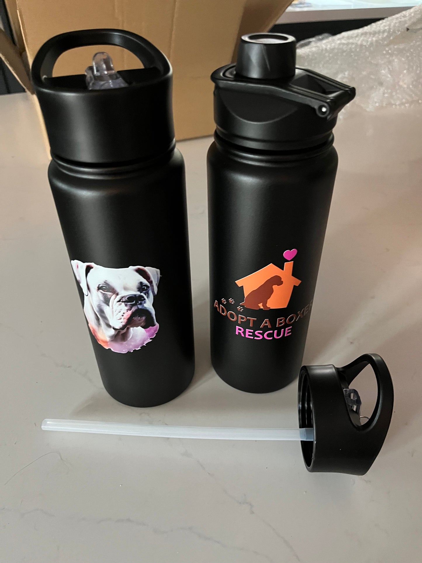 24oz stainless steel food grade water bottle