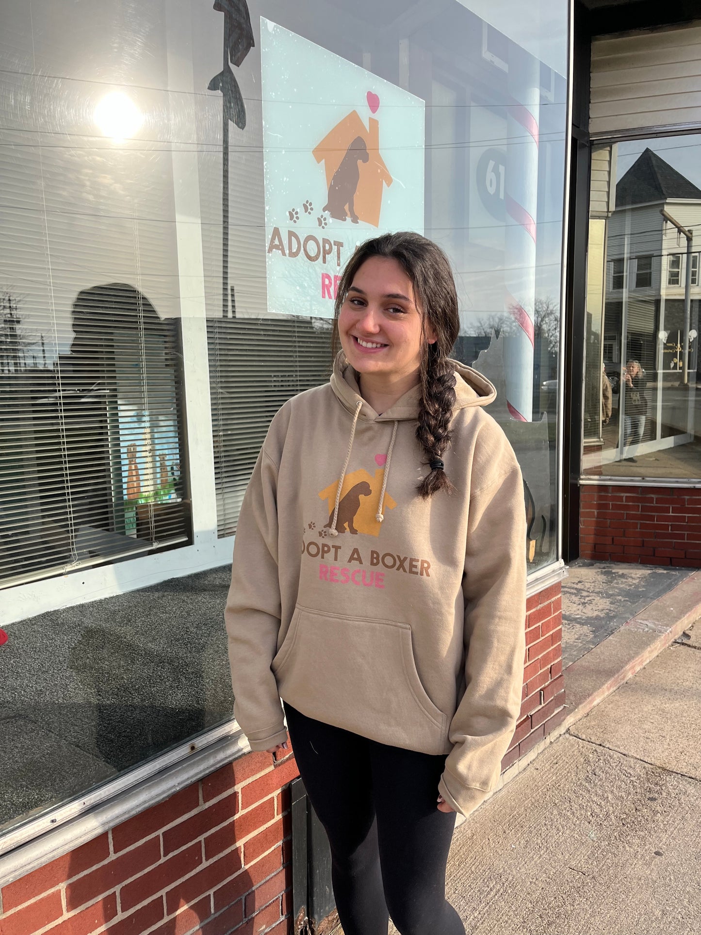 Logo Hoodie in Sandstone