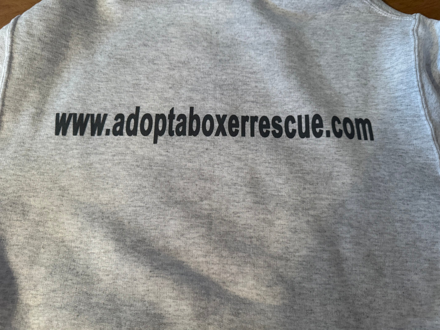 Heavyweight Hoodie /Ash w/ charcoal print