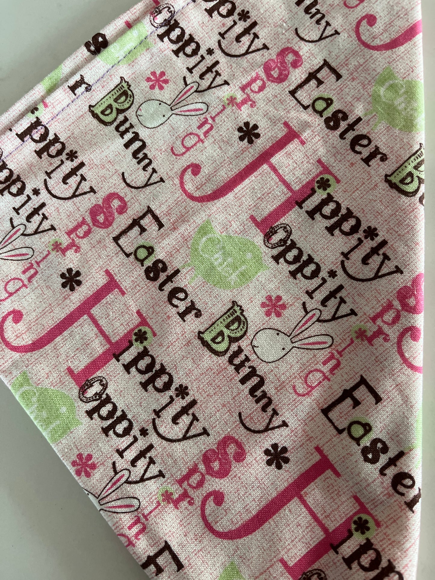 Hand sewn Easter bandana