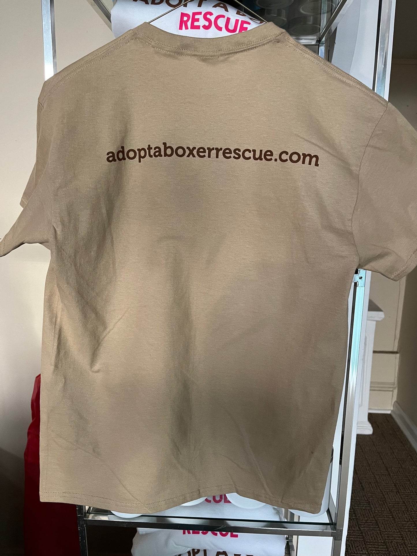 Logo tee in Tan