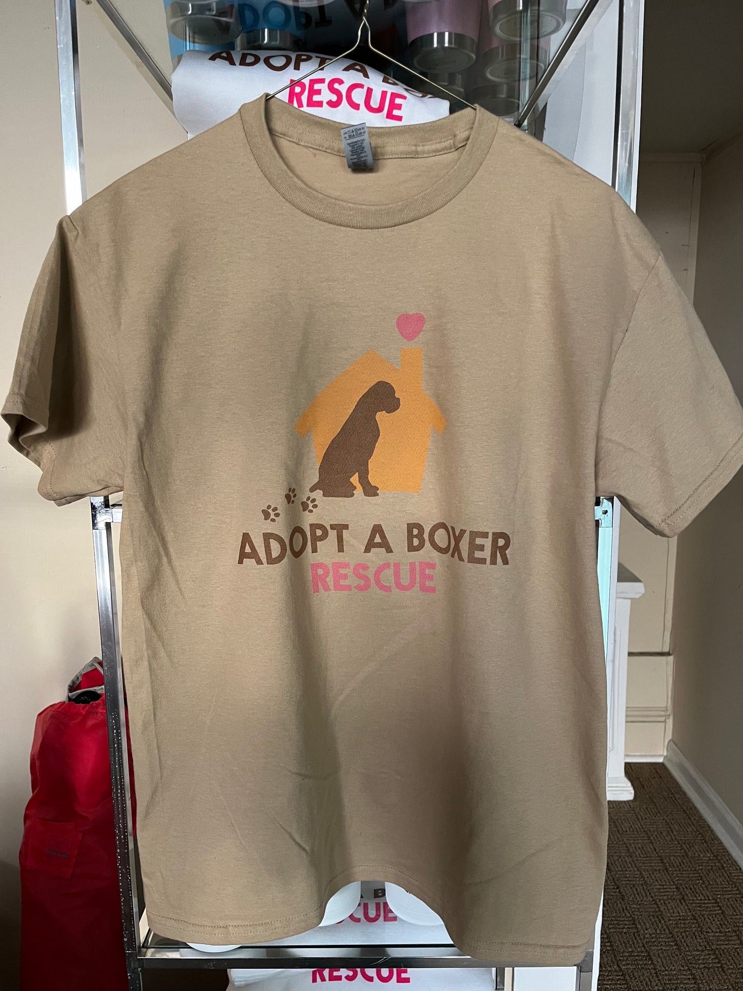 Logo tee in Tan