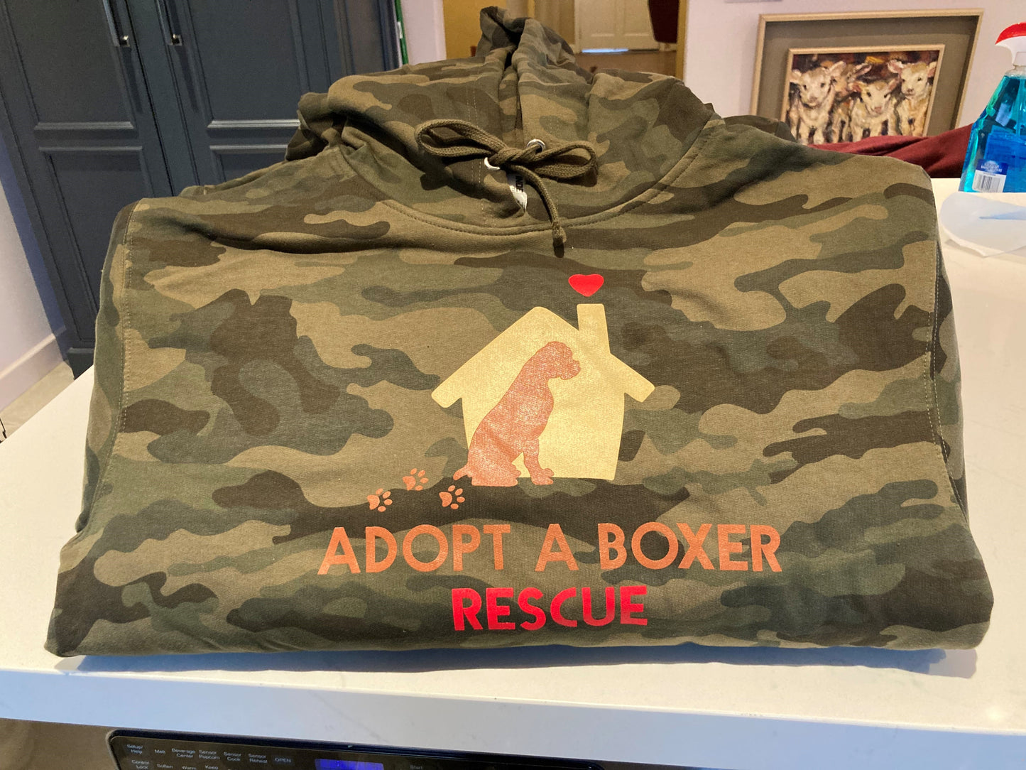 Logo Hoodie in Camo includes $11-$15 usps shipping