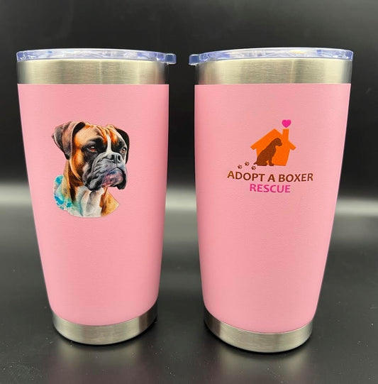 20 oz Stainless Steel Tumbler PINK