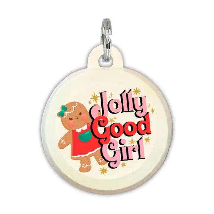 HOLIDAY COLLAR CHARM- JOLLY GOOD GIRL