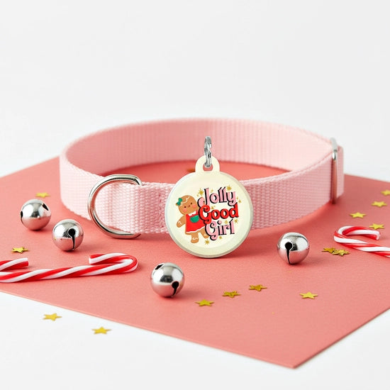 HOLIDAY COLLAR CHARM- JOLLY GOOD GIRL