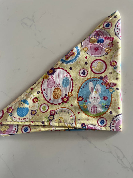 Hand sewn bunny bandana