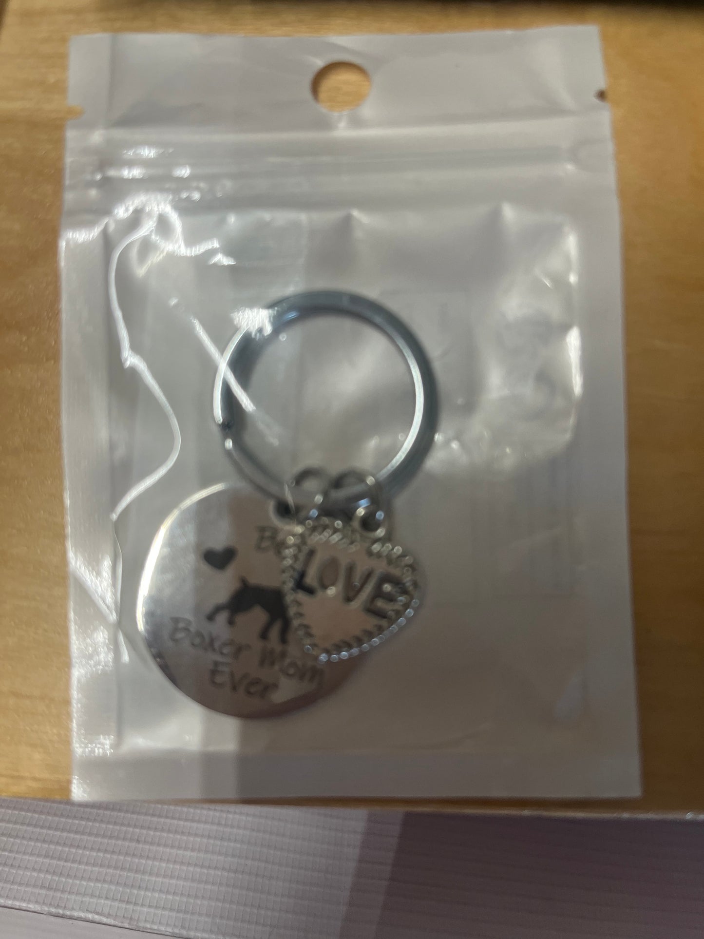 Best boxer mom ever charm set