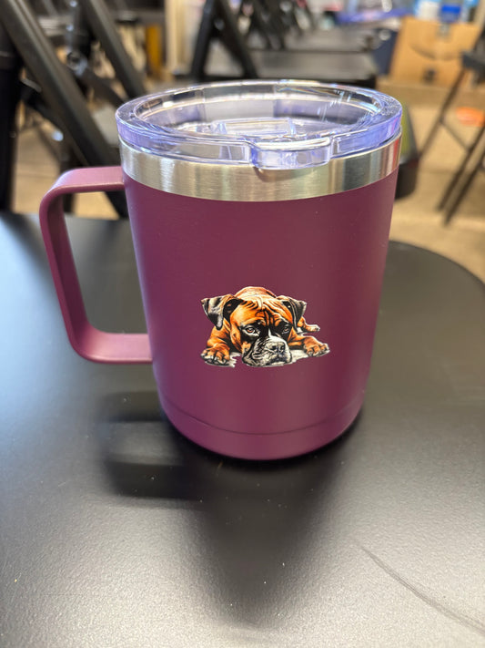 Stainless steel mug in Berry
