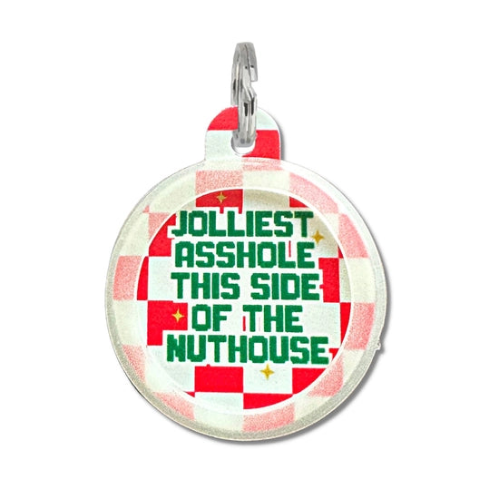 HOLIDAY COLLAR CHARM- JOLLIEST ***HOLE IN THE NUT HOUSE
