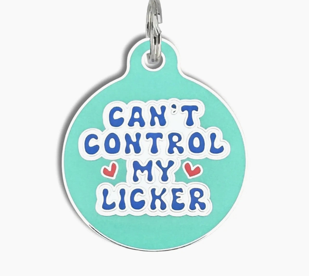NEW ITEM CAN'T CONTROL MY LICKER Bad Dog Tag (QR coded)