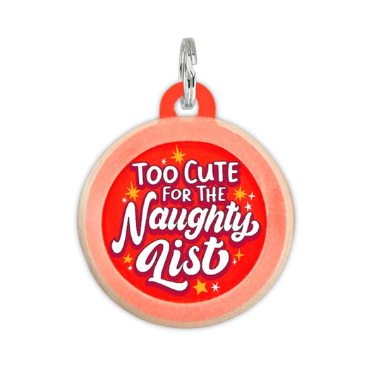 HOLIDAY COLLAR CHARM- TOO CUTE FOR THE NAUGHTY LIST