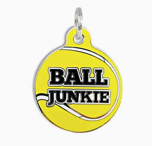 NEW ITEM BALL JUNKIE Bad Dog Tags (QR coded)