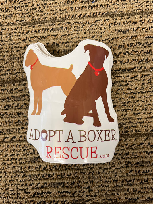 Die cut boxer sticker