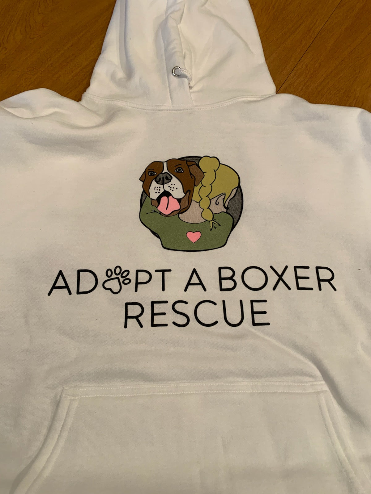 Mill dog support Hoodie White